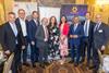 Bild: Generalversammlung der Amerikanischen Handelskammer in Österreich mit Wirtschaftsminister Hattmannsdorfer und Commerzbank-Ökonom Krämer.