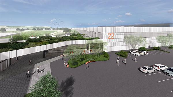 Bild: Mit einer Gesamtinvestition von 34 Mio. Euro ist der Neubau der Messehalle 22 ein Großprojekt, das die Messe Wels im Jahr 2025 begleiten wird. Die Fertigstellung ist für Jänner 2026 avisiert.