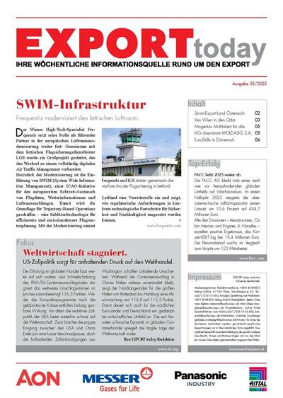 Cover: EXPORT today online - 35/2025