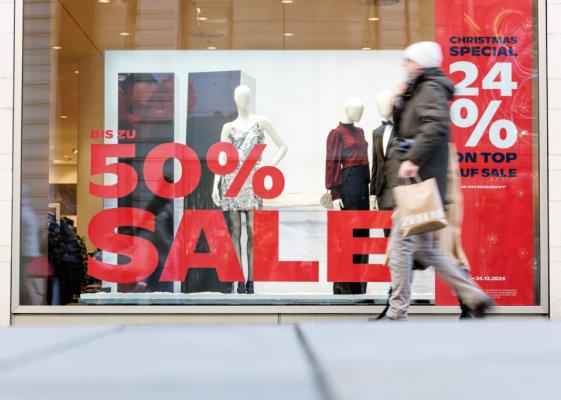 Bild: Handel: Umsätze inflationsbereinigt 4 Prozent unter 2019