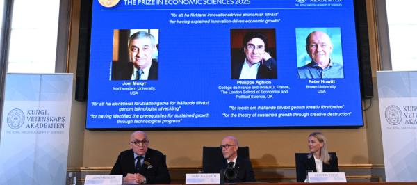 Bild: Wirtschafts-Nobelpreis an Mokyr, Aghion und Howitt