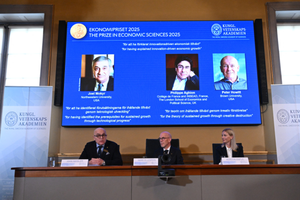 Bild: Wirtschafts-Nobelpreis an Mokyr, Aghion und Howitt