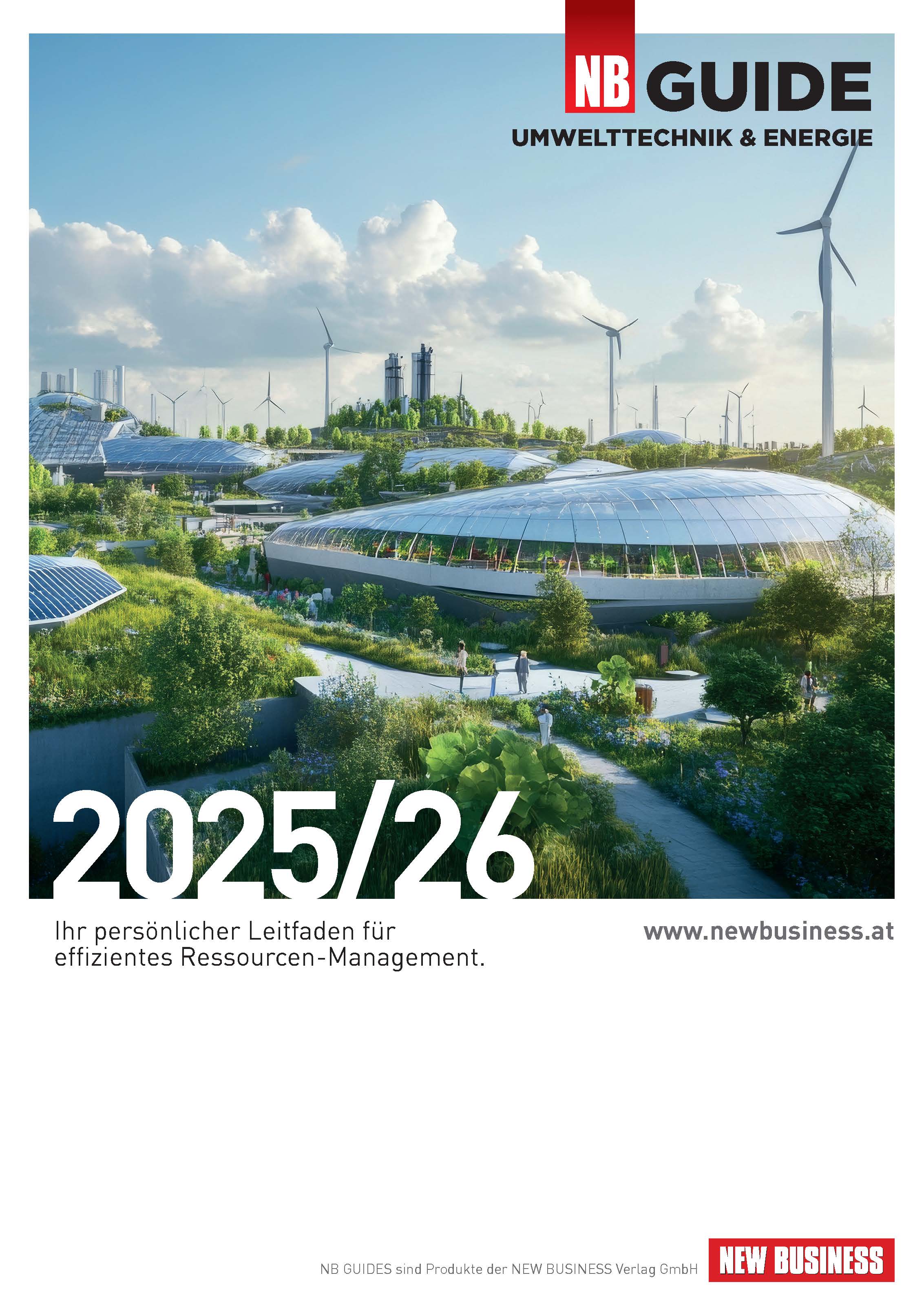 Cover: NEW BUSINESS Guides - UMWELTTECHNIK- & ENERGIE-GUIDE 2025/26