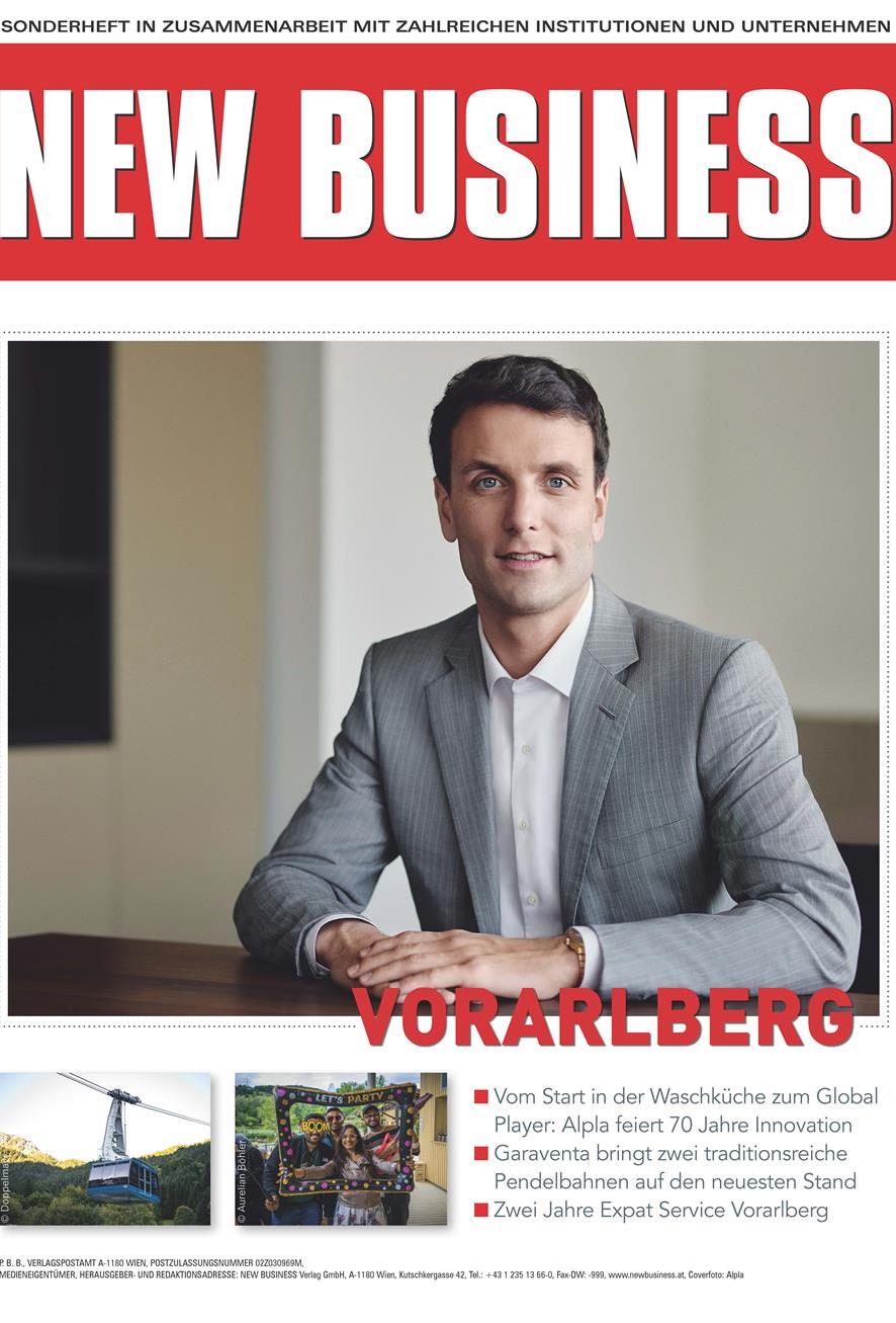 Cover: NEW BUSINESS Bundeslandspecial - VORARLBERG 2025