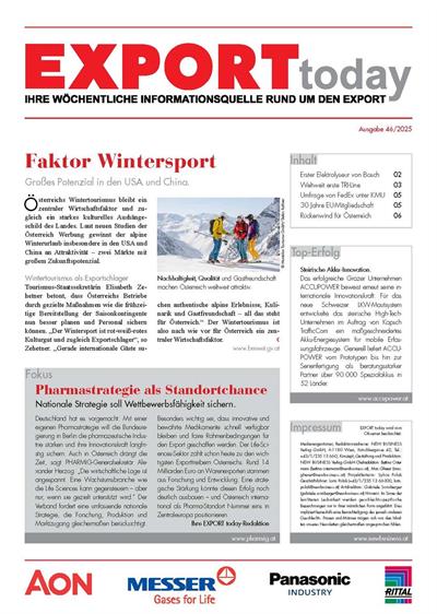 Cover: EXPORT today online - 46/2025