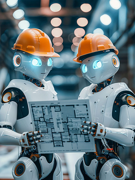 Bild: Die Bauwirtschaft steht vor einem tiefgreifenden Wandel: KI und Digitalisierung revolutionieren Prozesse, Planung und Baustellen. 