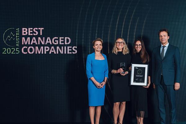 Bild: Der Hygienehersteller Hagleitner mit Stammsitz in Zell am See hat den Salzburger Wirtschaftspreis Wikarus 2025 erhalten und zählt erneut zu Austria’s Best Managed Companies.