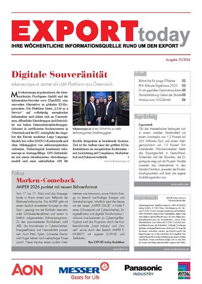 Cover: EXPORT today online - 10/2026