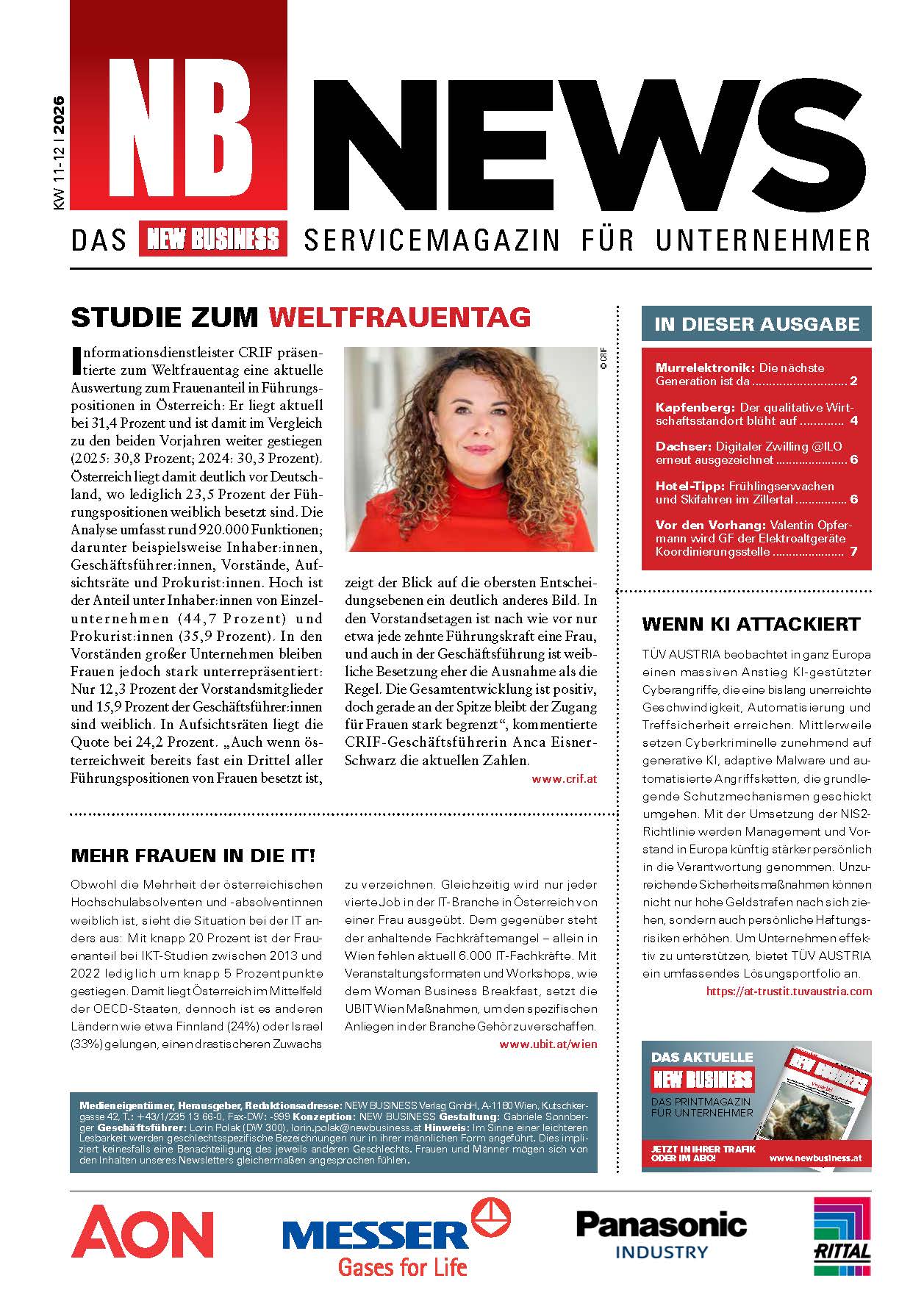 Cover: NEW BUSINESS News - 11-12/2026