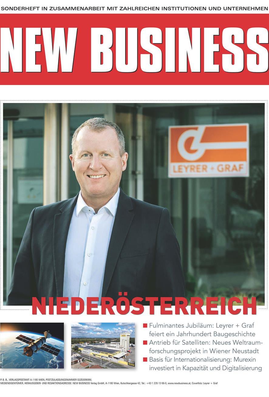 Cover: NEW BUSINESS Bundeslandspecial - NIEDERÖSTERREICH 2026