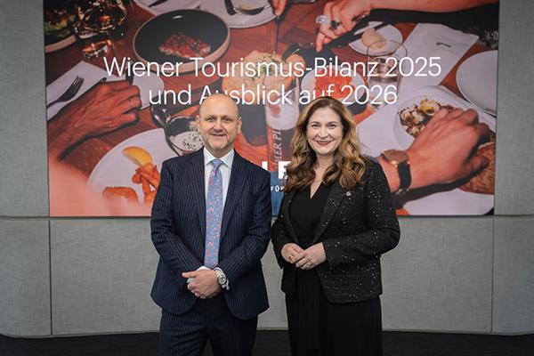 Bild: Wiens Tourismus erreichte 2025 sein bisher bestes Jahr seit Aufzeichnungsbeginn. 8,6 Mio. Gäste nächtigten 20 Mio. Mal. 2026 präsentiert sich die Bundeshauptstadt als Meetingmetropole.