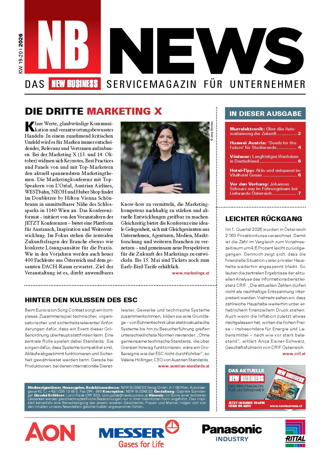 Cover: NEW BUSINESS News - 19-20/2026