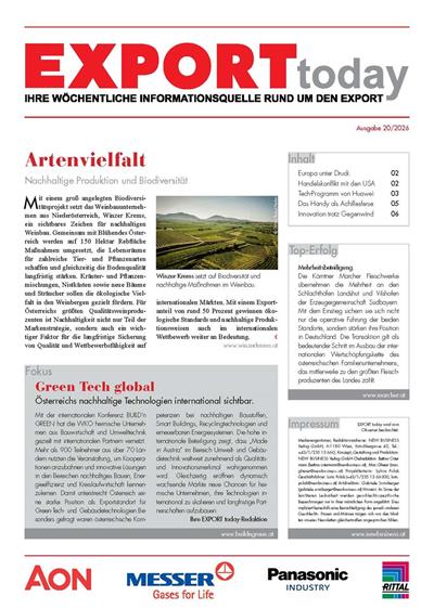 Cover: EXPORT today online - 20/2026