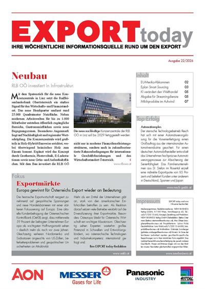 Cover: EXPORT today online - 22/2026