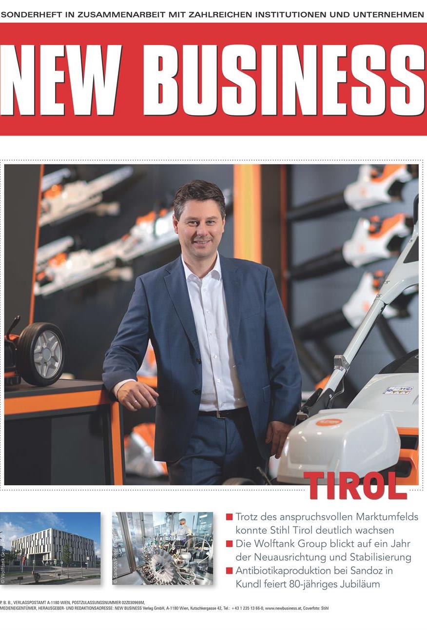Cover: NEW BUSINESS Bundeslandspecial - TIROL 2026