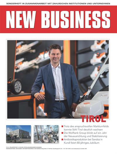 Cover: NEW BUSINESS Bundeslandspecial - TIROL 2026