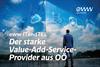 Bild: Mit Rechenzentren, Cloud-Services und Glasfasernetzen unterstützt eww ITandTEL als starker Value-Add-Services-Provider Unternehmen bei ihrer digitalen Zukunft.