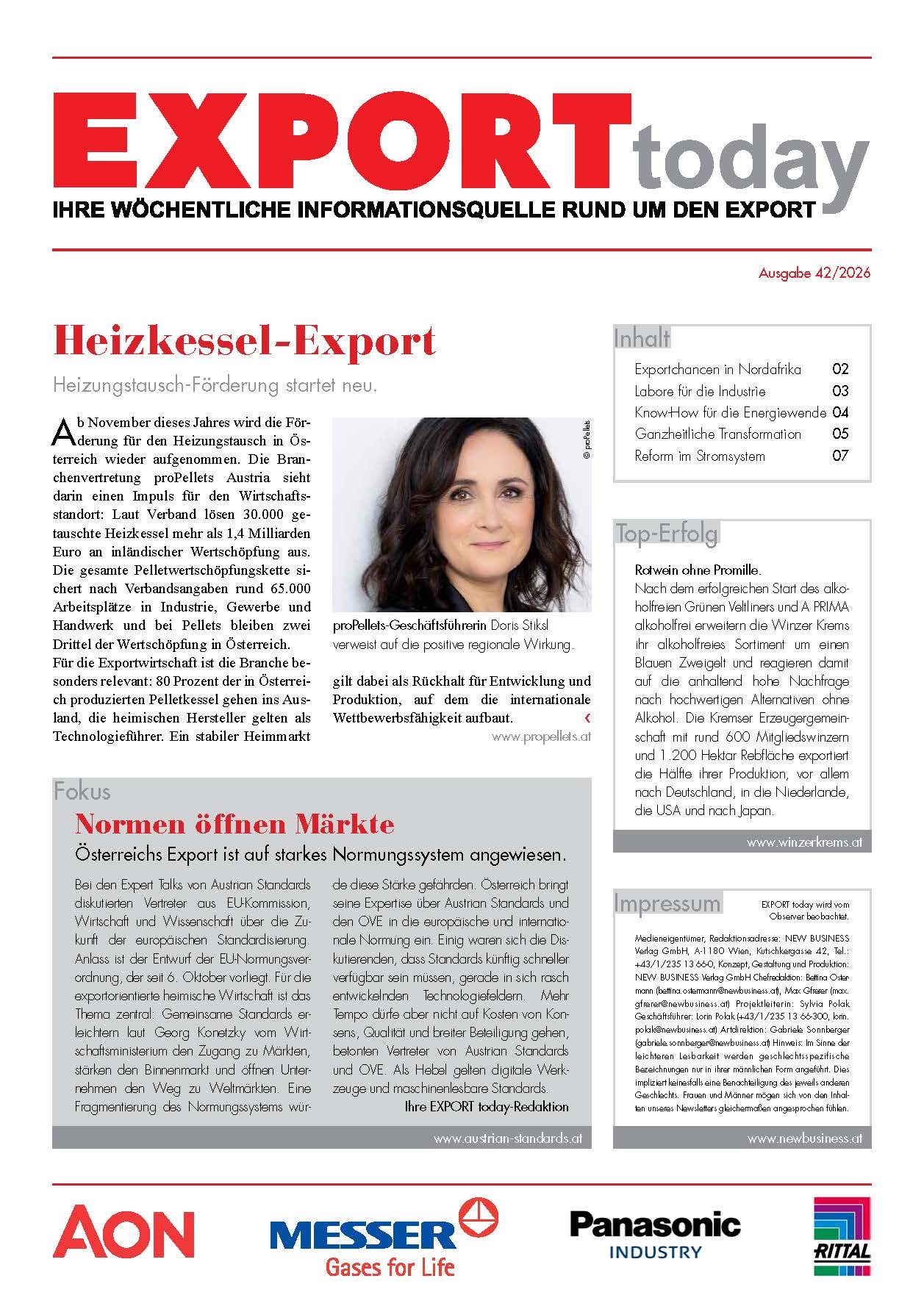 Cover: EXPORT today online - 42/2026